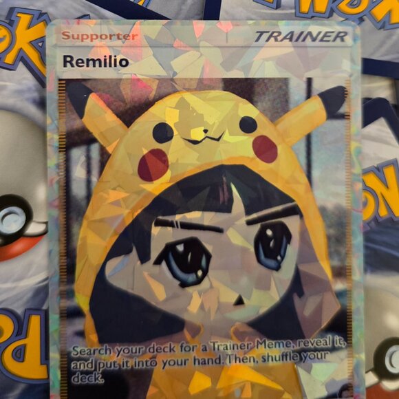 Remilio Meme Pokemon Card - Picture 2 of 10